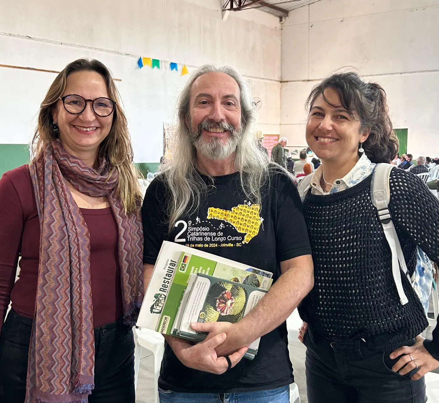 Geane Bezerra (MDA), Natal Magnanti (Centro Vianei) e Gisa Garcia (Cepagro)