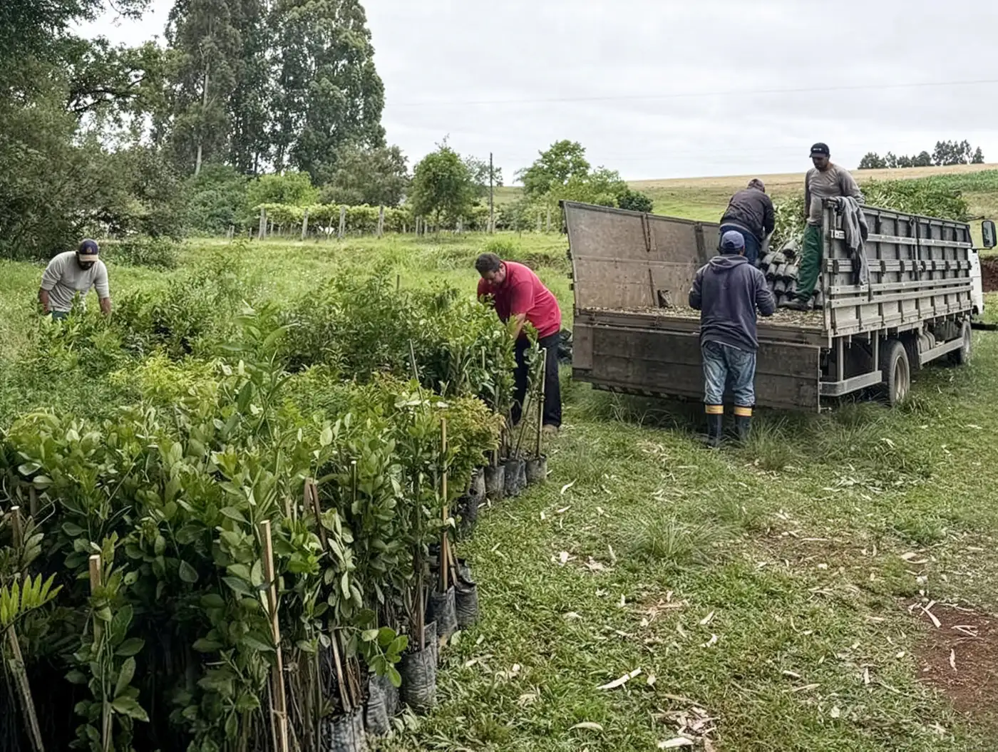 Foto da notícia “Parceria com produtores fortalece ações do Projeto Restaurar no viveiro do Centro Vianei”